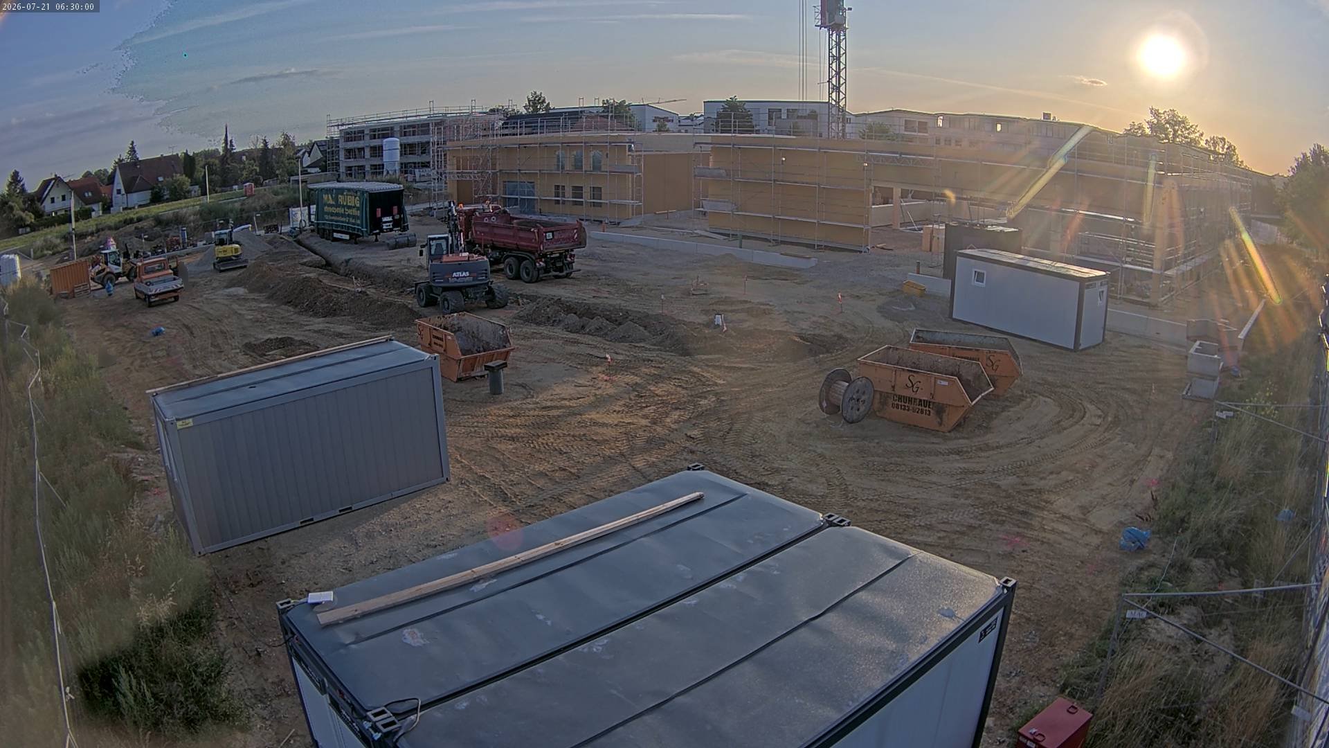 Live-Ansicht der Baustelle LOOP Markt Haimhausen